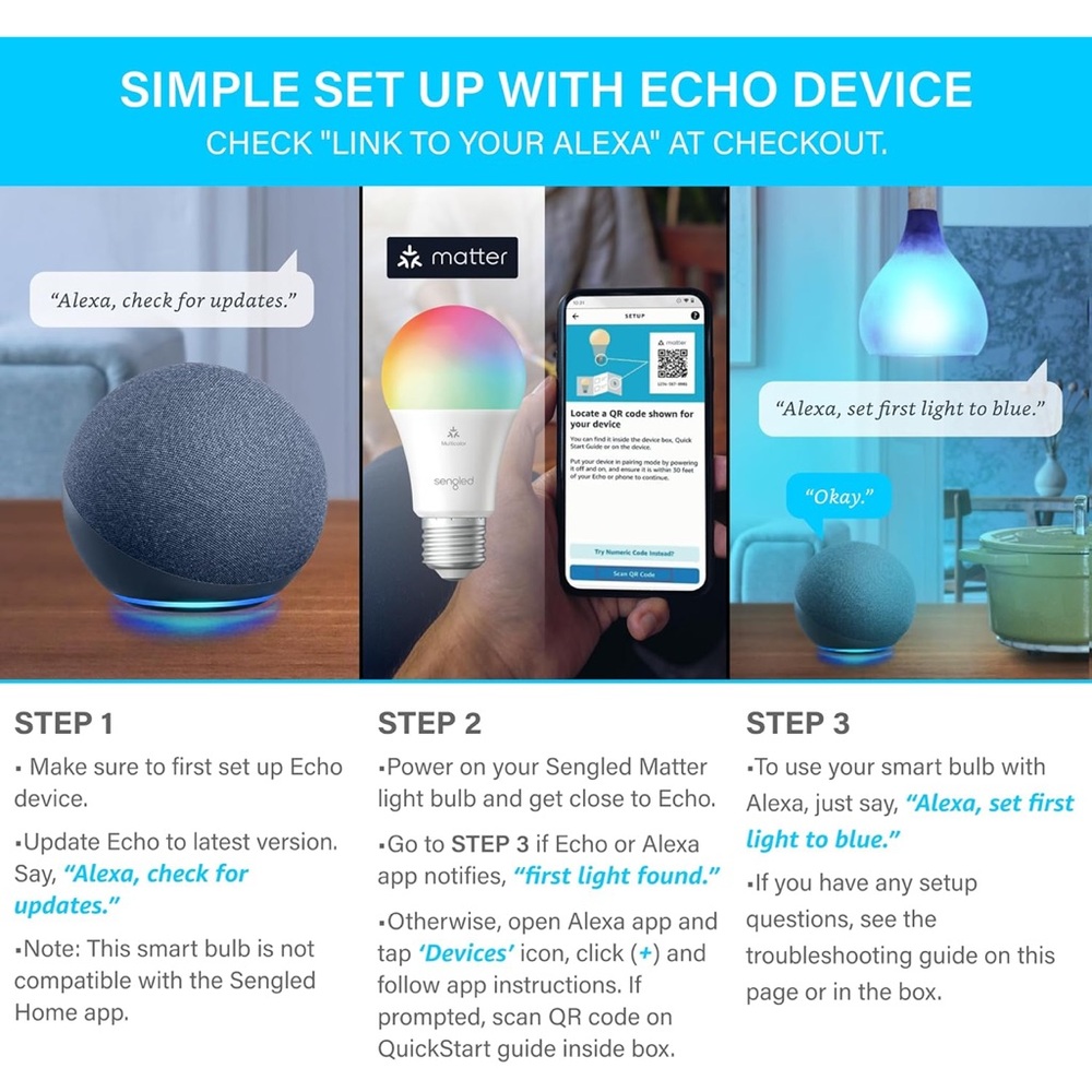 Sengled Multicolor LED Smart Light Bulb - Picture 3 of 4